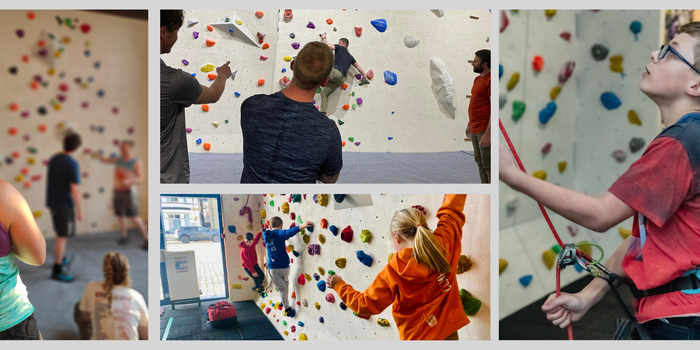 Climbing Club Header on Home Page